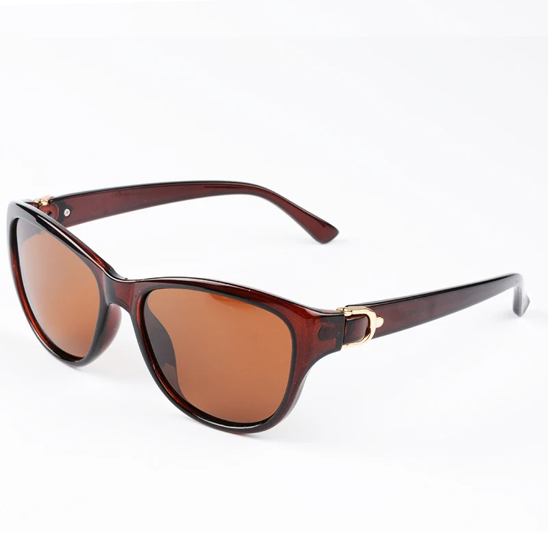 Brown Brown Luxury Brand Designer Cat Eye Polarized Sunglasses Womens Lady Elegant Sun Glasses Female Driving Eyewear Oculos De Sol - Цвет линз: Brown Brown