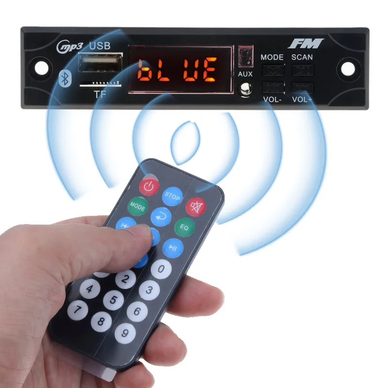 Автомобильный комплект 3 5 мм USB AUX Bluetooth беспроводной fm приемник mp3 плеер декодер