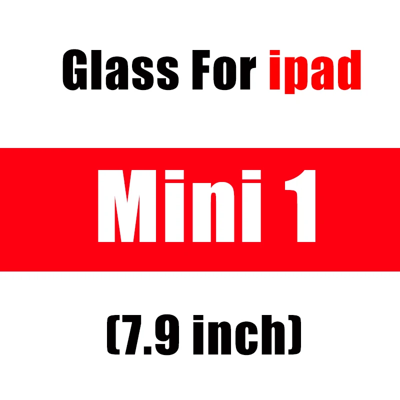 For iPad Pro mini1 Для Apple ipad 9,7 закаленное стекло для ipad 10,5 5th 6th Pro защитная пленка Air 1 2 Mini 3 4 защитная на пленке glas - Цвет: For iPad Pro mini1