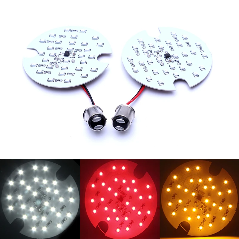 2X Передняя 1157 SMD светодиодный сигнальная Поворотная лампа светильник для Harley