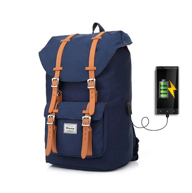 Мода 2017 г. функциональный рюкзак USB зарядка Бизнес перемещения Anti Theft Колледж