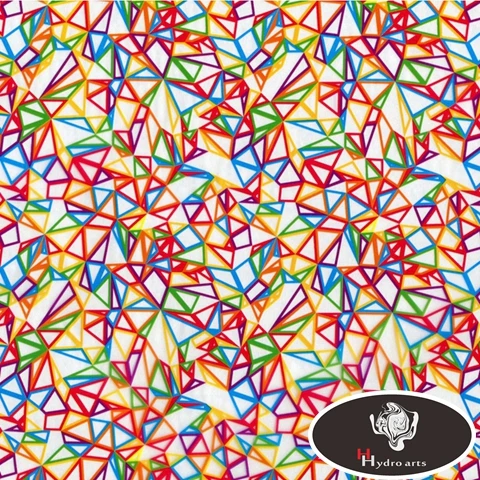 Бесплатная доставка цветная 3d кубическая гидрографическая пленка для