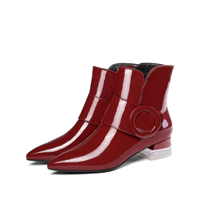 MLJUESE/2020 женские мягкие ботильоны из коровьей кожи Цвет Черный зимние короткие