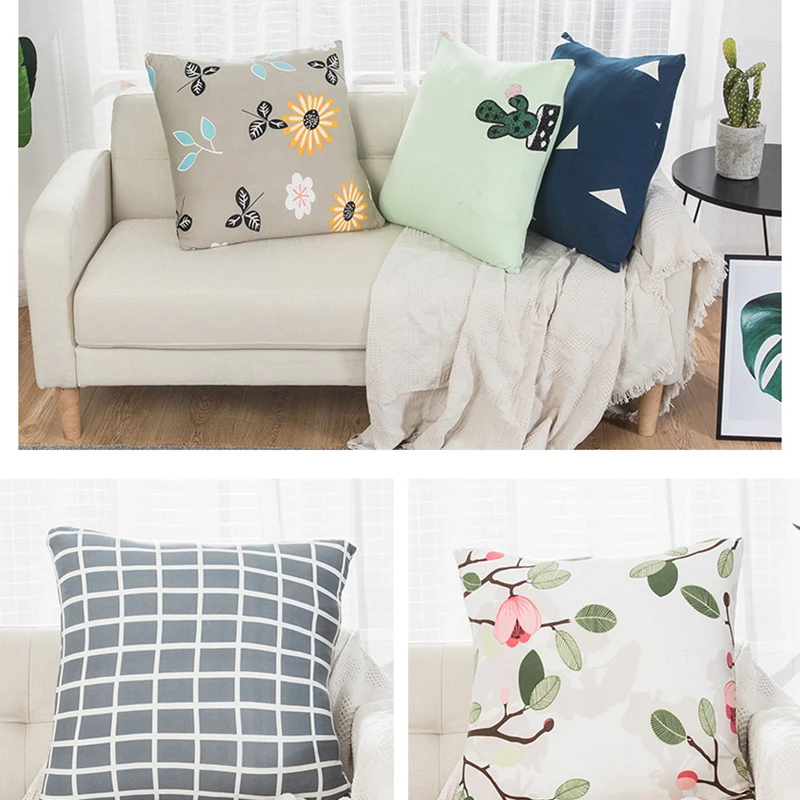 Knitted Cushion Cover Decorative Pillow Case Square 45 * Printed Pillowcase for Home Chair Decor and Car | Дом и сад