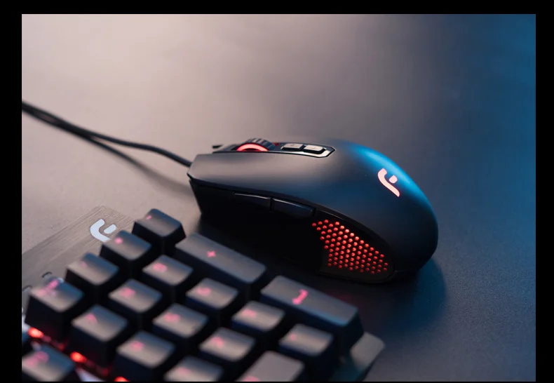 Dearmo F15, игровая мышь, Проводная оптическая мышь, 7 программируемых кнопок, компьютерная мышь, 6000 dpi, геймерская мышь для ПК, компьютера