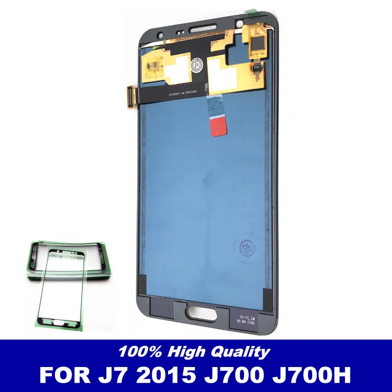 Полный дигитайзер с сенсорным экраном LCD для Samsung Galaxy J7 2015 J700 J700F J700H J700M LCDs дисплей
