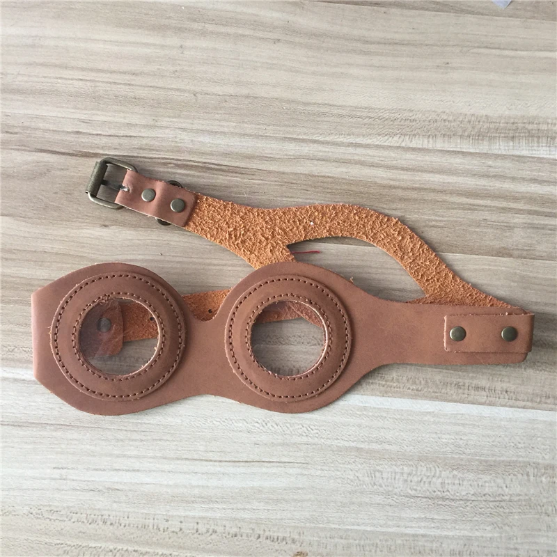 Хэллоуин Косплей Винтаж Пилот очки стимпанк DIY кожаные Макияж реквизит