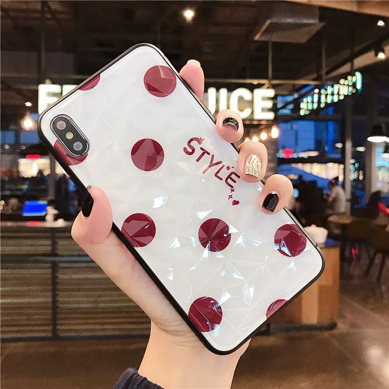Elala 3D Алмазный блестящий чехол для iPhone 7 мягкий силиконовый из ТПУ с узором в