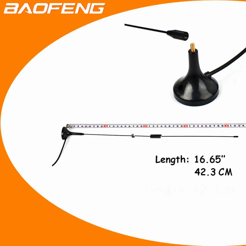 2 шт. Baofeng walkie talkie antena NAGOYA UT-106UV SMA-F DIAMANTE UT106 для радиолюбителей BAOFENG82 BF-888S 5R UV-5RE lon |