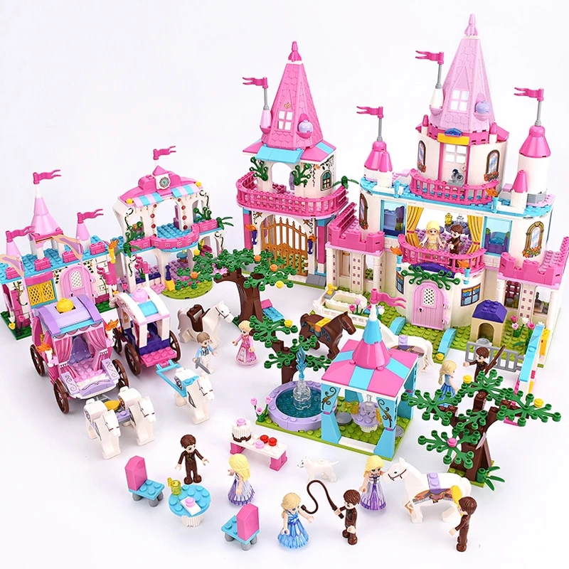 Для девочек серия Alice Princess строительные блоки фигурка друзей КОРОЛЕВСКАЯ КАРЕТА