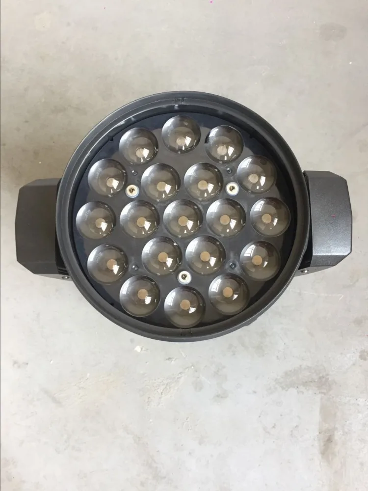Высокое качество Dmx 19x15 Вт rgbw 4 в 1 светодиодный зум моющийся движущийся головной dj