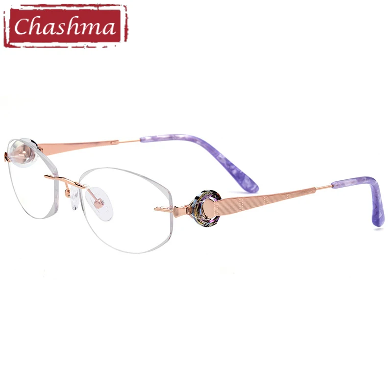 

Оправа для очков Chashma Женская, титановая, без оправы, без винтов