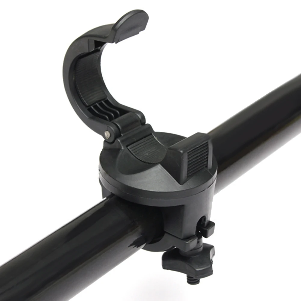 360 Degree Rotation Plastic Torch Clip Mount Bicycle Front Bracket Flashlight Holder Cycling Bike | Спорт и развлечения