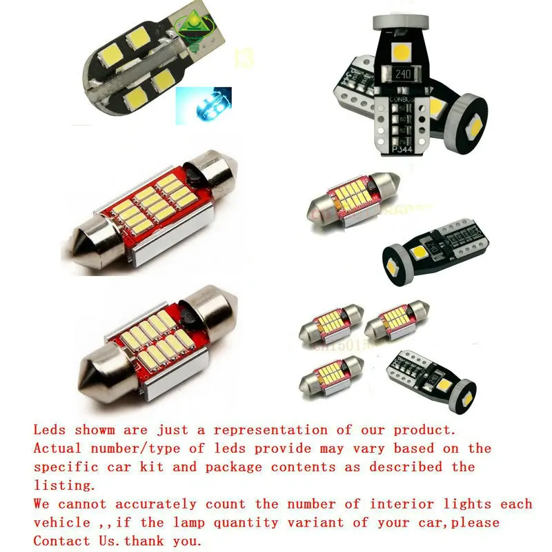 

Interior Lights For Seat TOLEDO4 KG3 car-styling Xenon White Canbus PackageKit LED 8Pcs/Lot