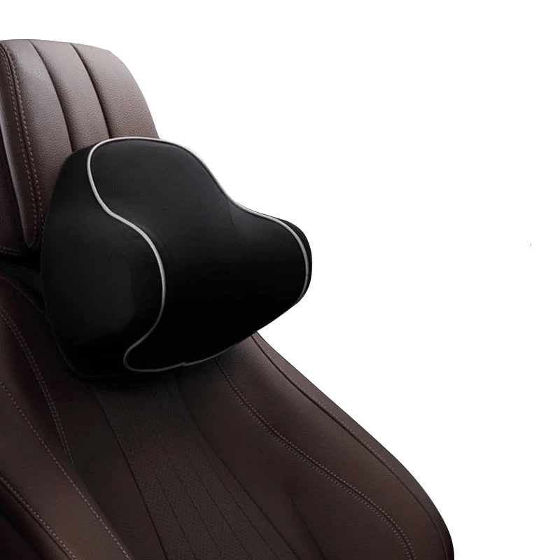 Black Neck Pillow Дышащая и удобная подушка из пеноматериала с памятью подушка для шеи чистая подушка для шеи из пенопласта автомобильный Дорожный комплект для защиты шеи - Цвет: Black Neck Pillow