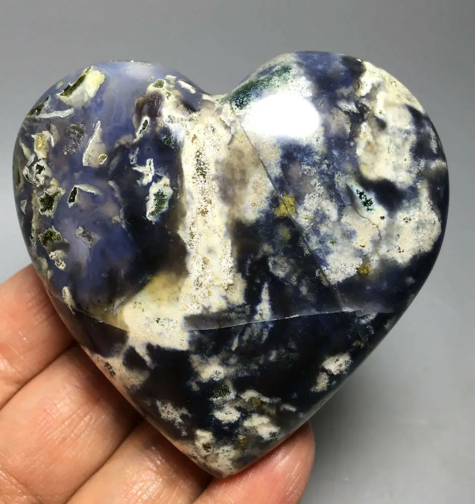 210 г натуральная Океаническая яшма кварцевый кристалл сердце целебные