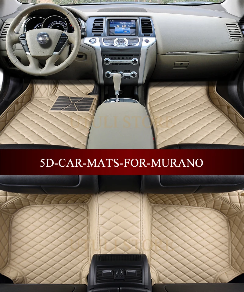 Кожаные Коврики для NISSAN MURANO SUV Cross Cabriolet 3D подходят любых погодных условий коврики