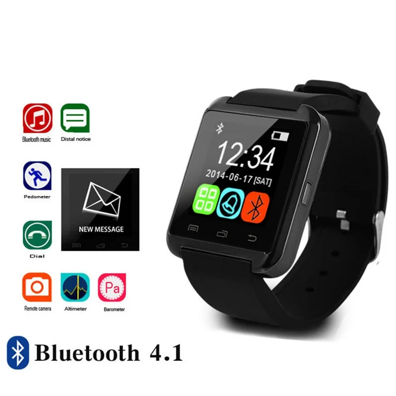 Jqaiq Спорт Bluetooth умные часы для iPhone Ios Android смартфон Носите Носимых устройств Смарт часы с встроенным телефоном Gt08 Dz09
