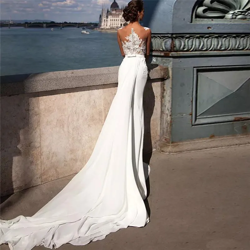 Коралловое свадебное платье 2019 с кружевной аппликацией длинное пляжное из тюля