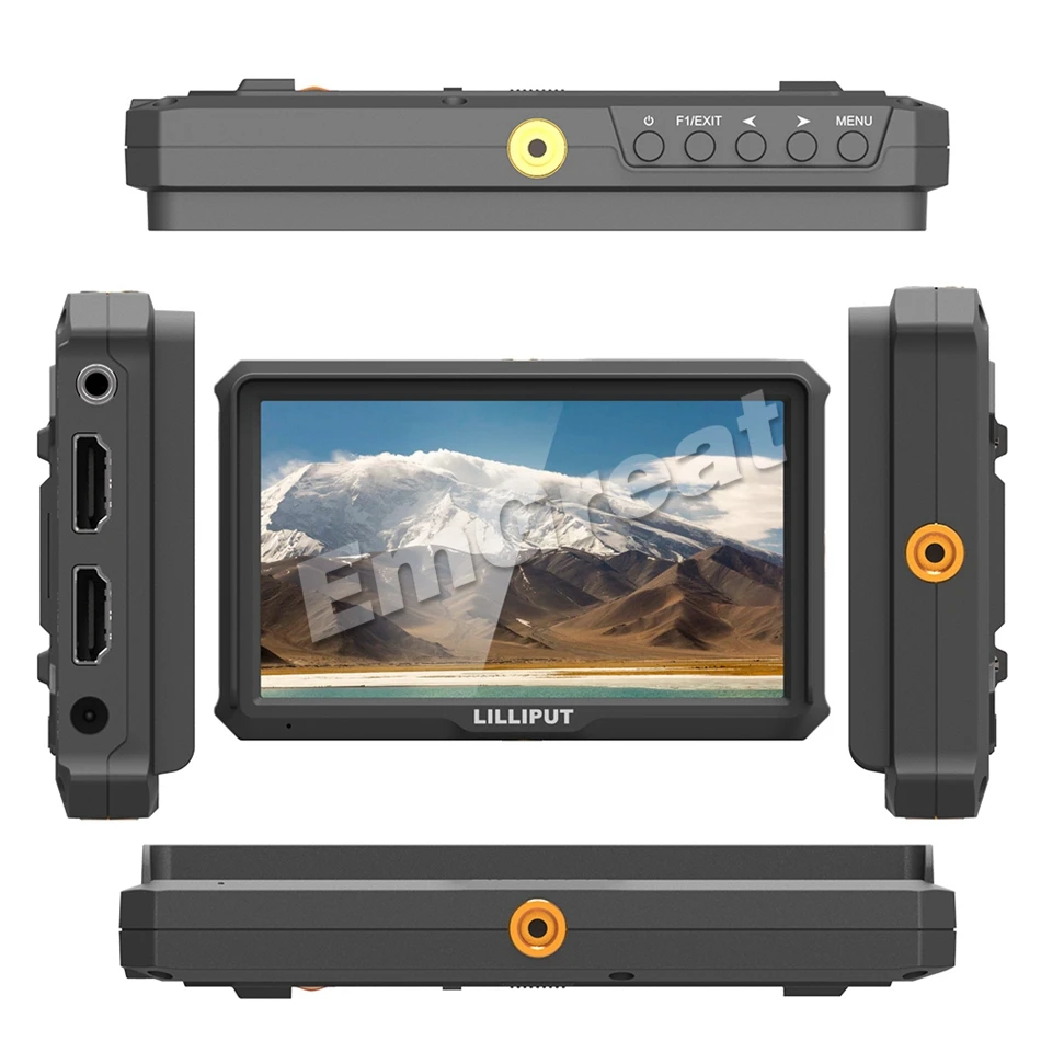 Lilliput A5 5 дюймов только 118g FHD 1920x1080 4K HDMI на камеру полевой монитор с батареей вещания монитор для камеры Zhiyun Gimbal