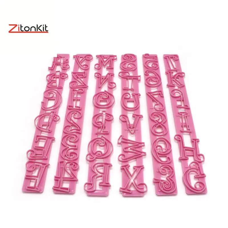 6 шт./компл. Алфавит числа резак кружева формы букв карамельные в виде цветов