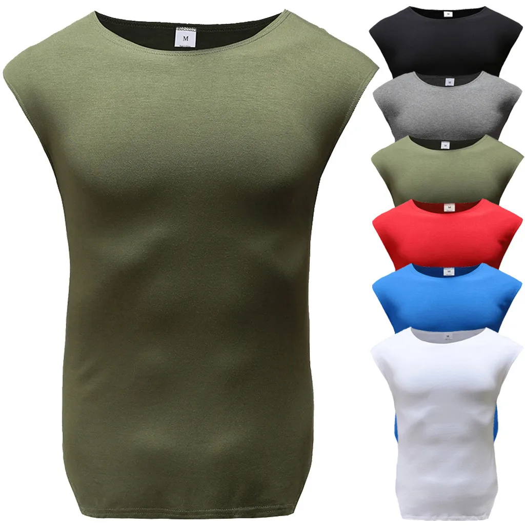 Мужская футболка Повседневная облегающая с коротким рукавом в темно-синюю и