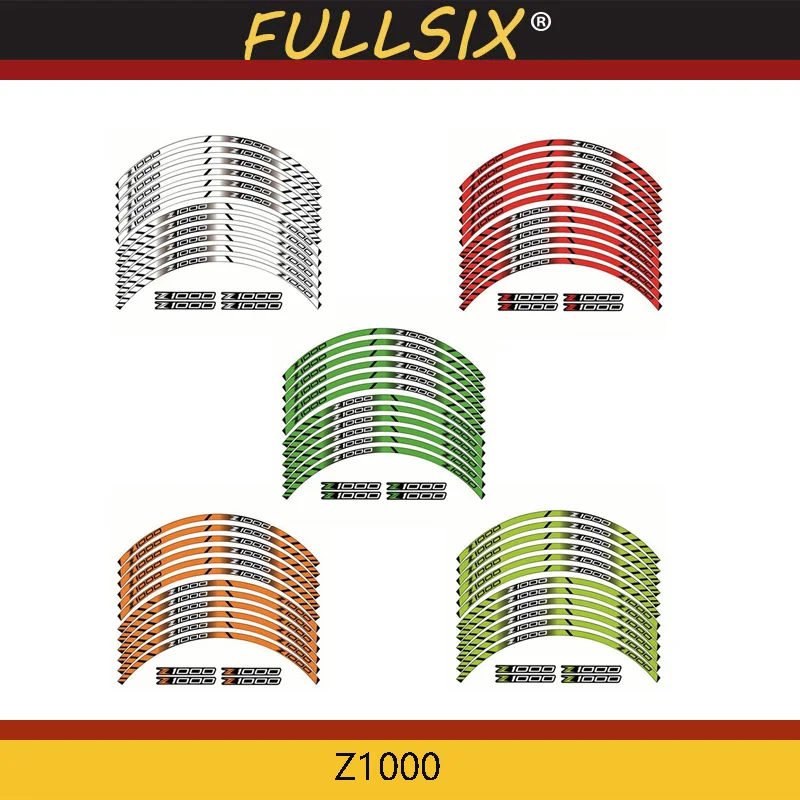 Мотоцикл Запчасти толстый край внешний обод наклейки в полоску колесные для KAWASAKI