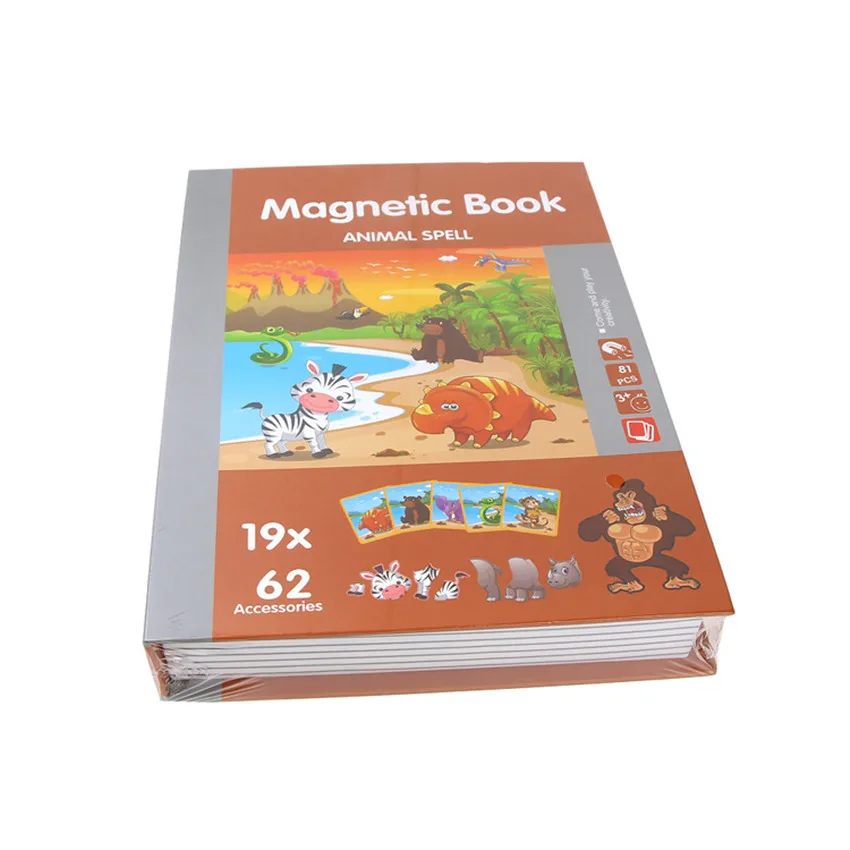 Детские Магнитные Головоломки Magnetibook Crazy Face принцесса головоломка Рождественский подарок развивающие игрушки для детей Монтессори головоломки игрушки