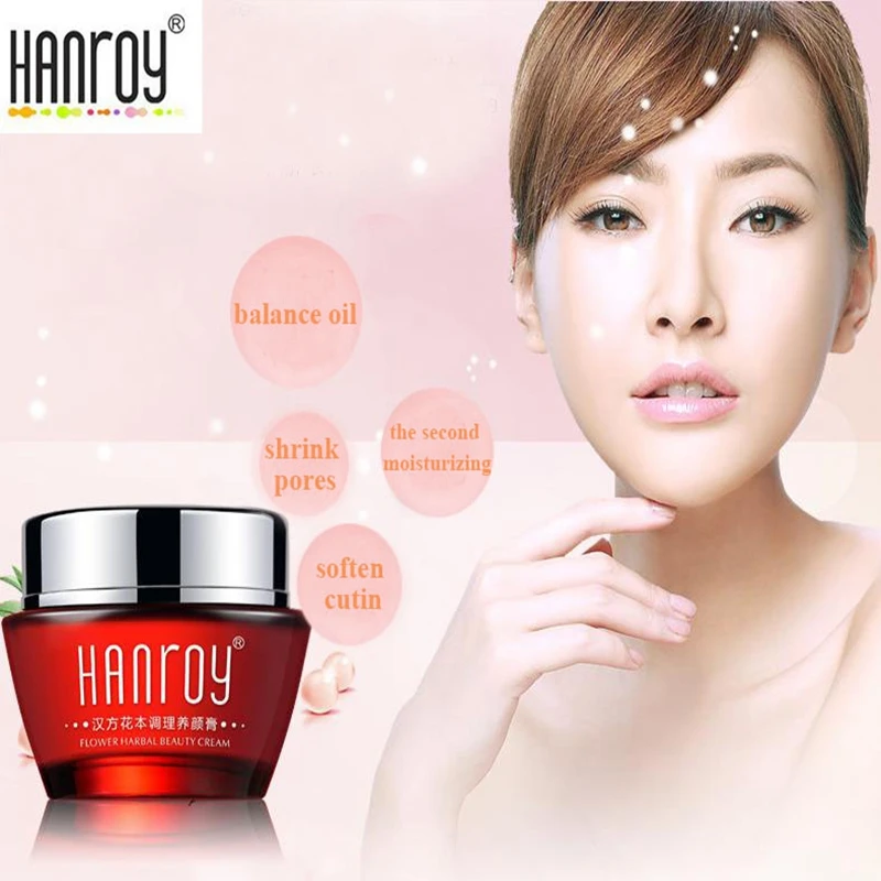Новый Бренд HANROY Цветок Травяные Салон Крем Чистый Завод Суть Анти Старения