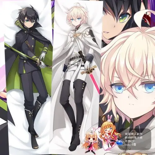 Seraph of the End Mikaela &amp Yuichiro Hyakuya BL Подушка Dakimakura чехол для корпуса | Дом и сад