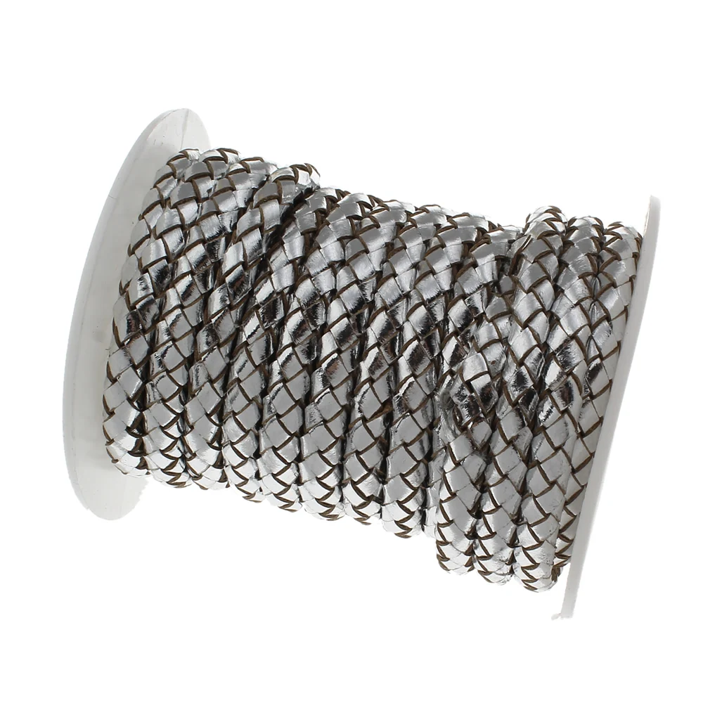 5 ярдов/катушка мм круглый черный плетеный шнур из искусственной кожи нить для DIY