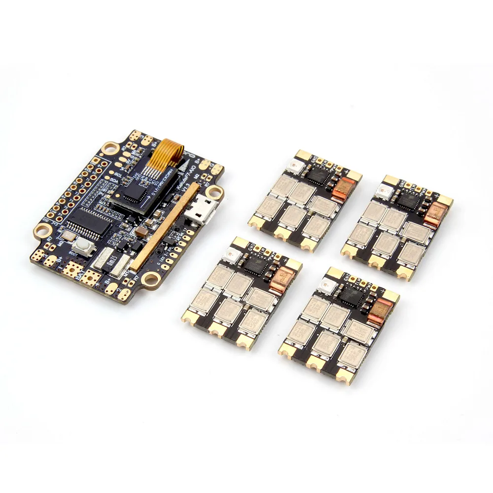 

Holybro Kakute F7 AIO F7 Flight Controller w/ OSD BEC Current Sensor & 65A BLheli_32 Tekko32 F3 Metal ESC Combo for RC Drone