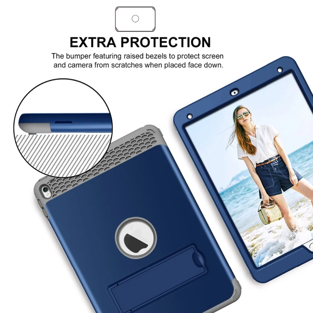 Противоударный чехол для iPad Pro 10,5 Funda Heavy Duty PC Armor Defender защитный с выдвижной ножкой чехол для iPad Air 3 10,5 чехлы