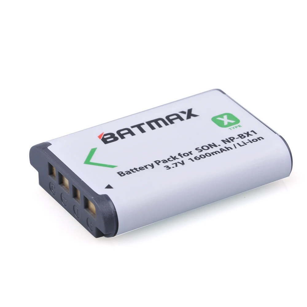 Аккумуляторная батарея Batmax 2PCS NP BX1 NPBX1 + двойное зарядное устройство USB для Sony HDR