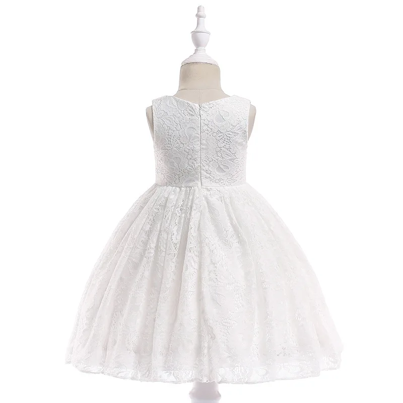 Детская одежда Кружевное платье с v-образным вырезом и цветочным рисунком Одежда