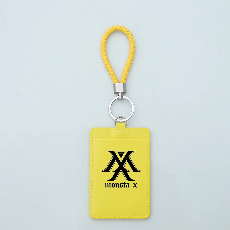 Yellow Youpop KPOP MONSTA X альбом значок бизнес автобус пропуск карты набор ID карты держатель Чехол JCF621 - Окраска металла: Yellow