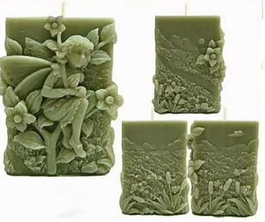 

Lovely Fairy Candle Mold Square soap silicone Mold