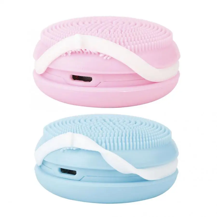 Mini Electric Vibration Silicone Cleansing Brush Remove Blackhead Ultrasonic Massage Skin Care Face | Красота и здоровье