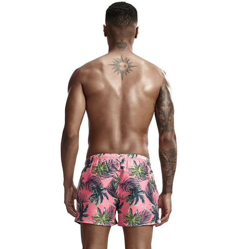 Мужские крутые трусы с розовым фоном брифы для плавания шорты серфинга мужские