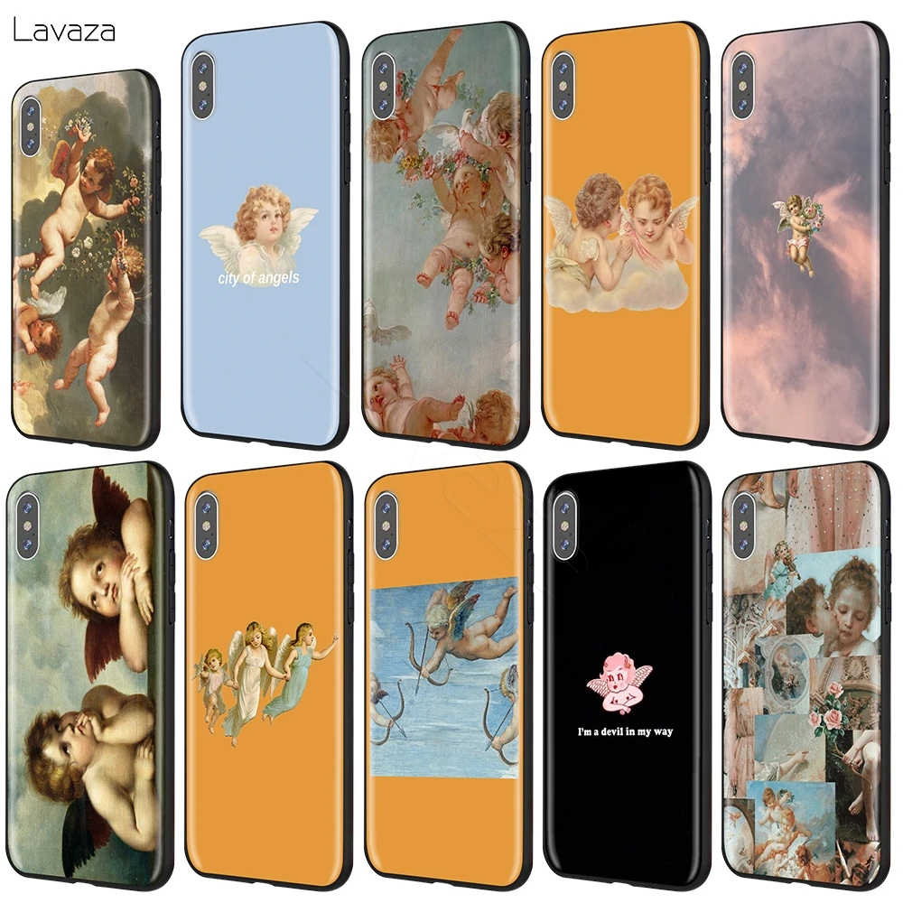 Милый чехол Lavaza в винтажном стиле с ангелом для iPhone 12 mini 11 Pro XS Max XR X 8 7 6 6S Plus 5 5s