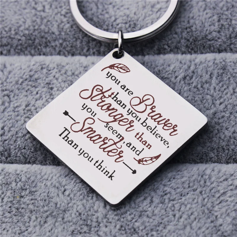 Цепочка для ключей из нержавеющей стали Роскошный Серебристый Брелок с