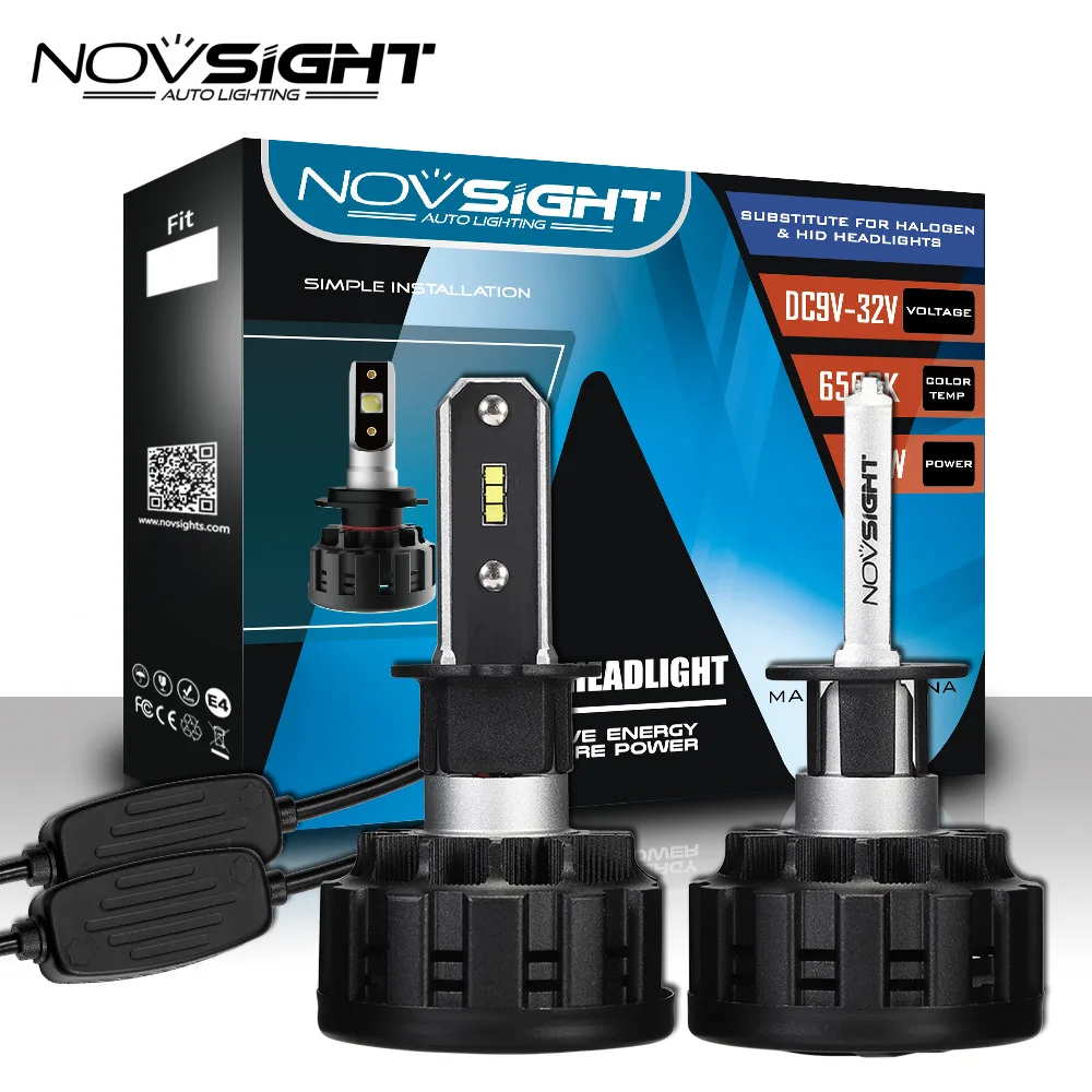 Novsight супер яркие H4 h7 автомобильные фары светодиодные лампы H11 H8 9005 HB3 9006 HB4 H3