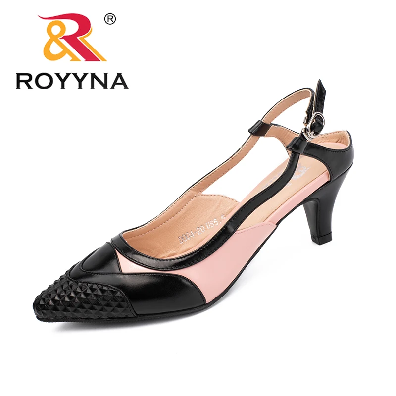 ROYYNA/Новое поступление; модные стильные женские туфли-лодочки; женские модельные туфли с острым носком; женские офисные туфли на высоком каблуке; светильник; экспресс