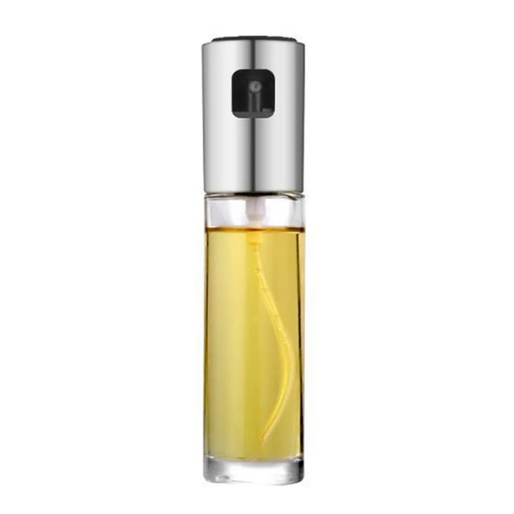 Silver Junejour стеклянный масляный насос, спрей, бутылка, распылитель масла, горшок, оливковая банка, Аксессуары для выпечки, распылитель масла для приготовления пищи, кухонные инструменты, формы для выпечки - Цвет: Silver