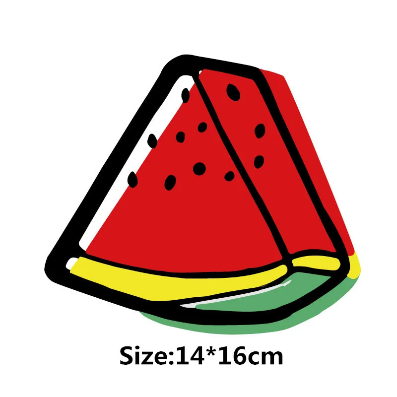 Фрукты живопись переводных Патчи DIY одежда теплообмена арбуз ананас аппликации