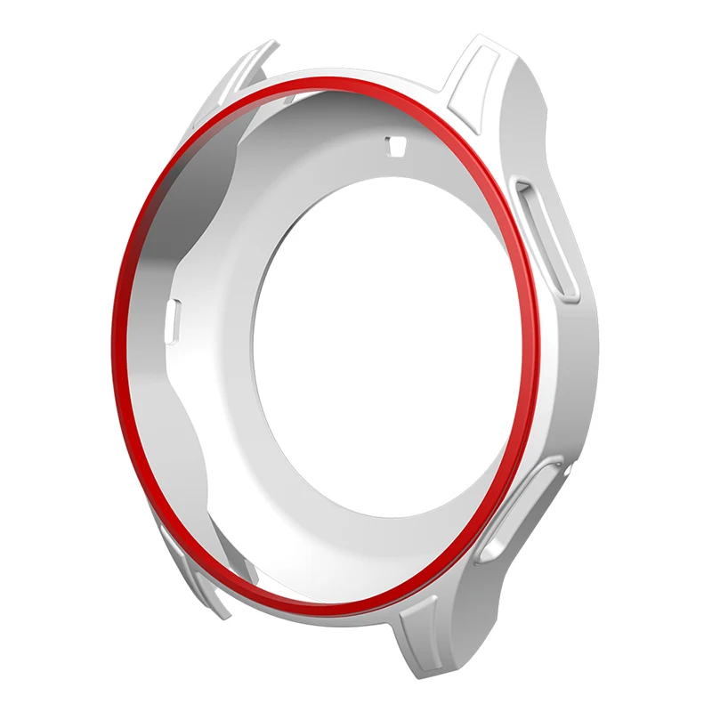 White-Red AWINNER силиконовые защитные чехлы для samsung gear S3 Frontier оболочки резиновый ремешок крышка красочные умные часы силиконовый защитный - Цвет: White-Red