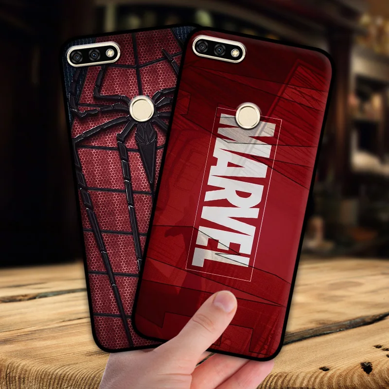 Mosirui чехол для Huawei Honor 7C Nova 2 Lite Marvel hero Deadpool Человек-паук Черная пантера Халк