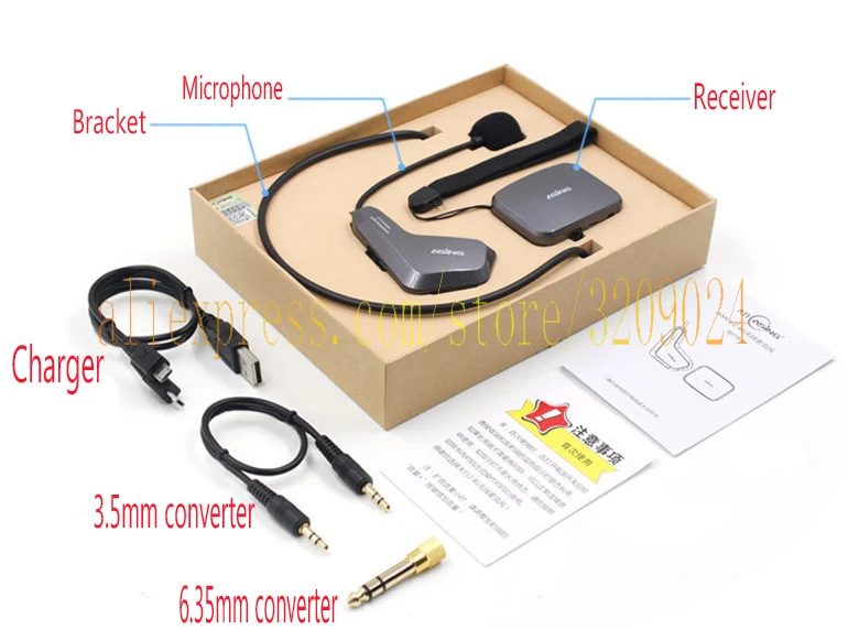 

Free shipping 2.4G wireless headset microphone teaching stage wearing headset
