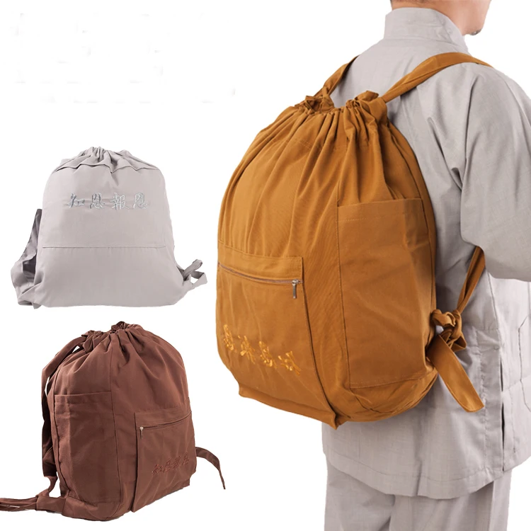 Холщовый Рюкзак для буддистских праздников посылка zen bag shaolin kung fu kungfu bags|Боевые