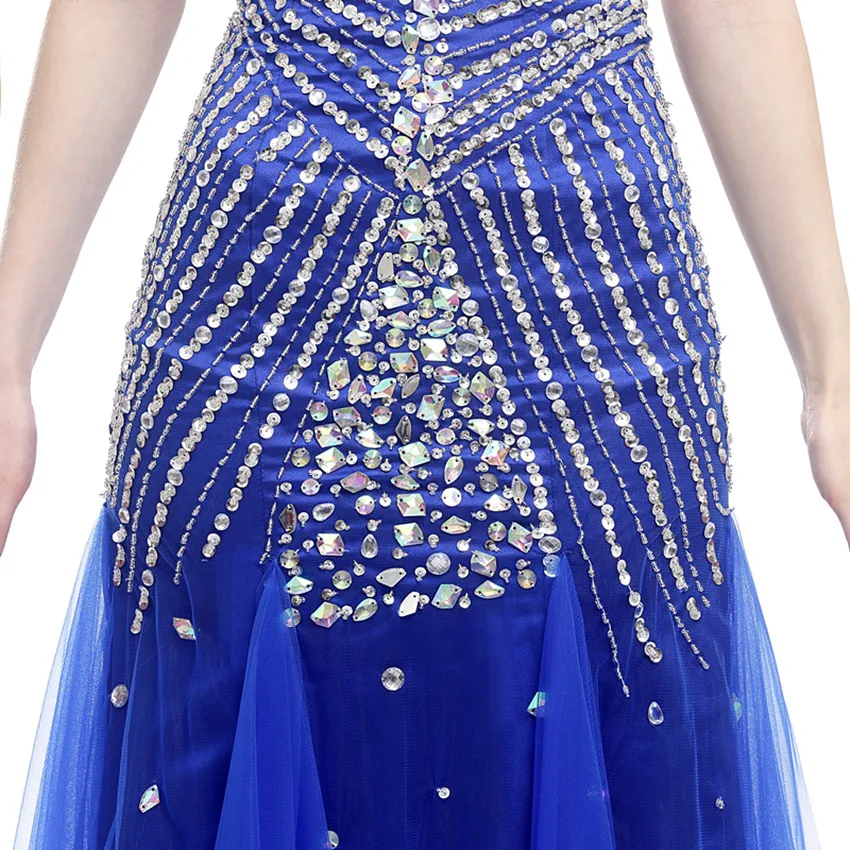 Женское длинное вечернее платье темно-синее для выпускного вечера 2019 | Свадьбы и